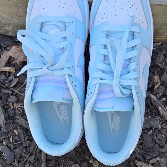New Nike Dunk Low Shoes Glacier Blue White Retro DV0833-104 Mens Size 9.5 - Picture 9 of 10